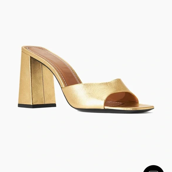 STAUD Sloane Metallic Leather Heel